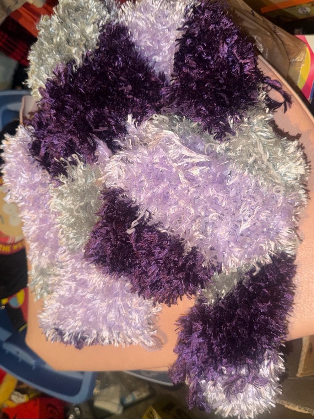 Purple scarf